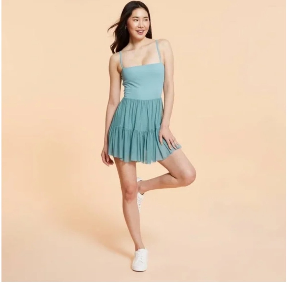 Women’s Blogilates Ballerina Active Dress - Teal XS NWT